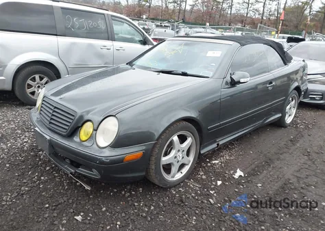 2003 Mercedes-Benz Clk 430 из США, поврежденный, VIN WDBLK70GX3T141429